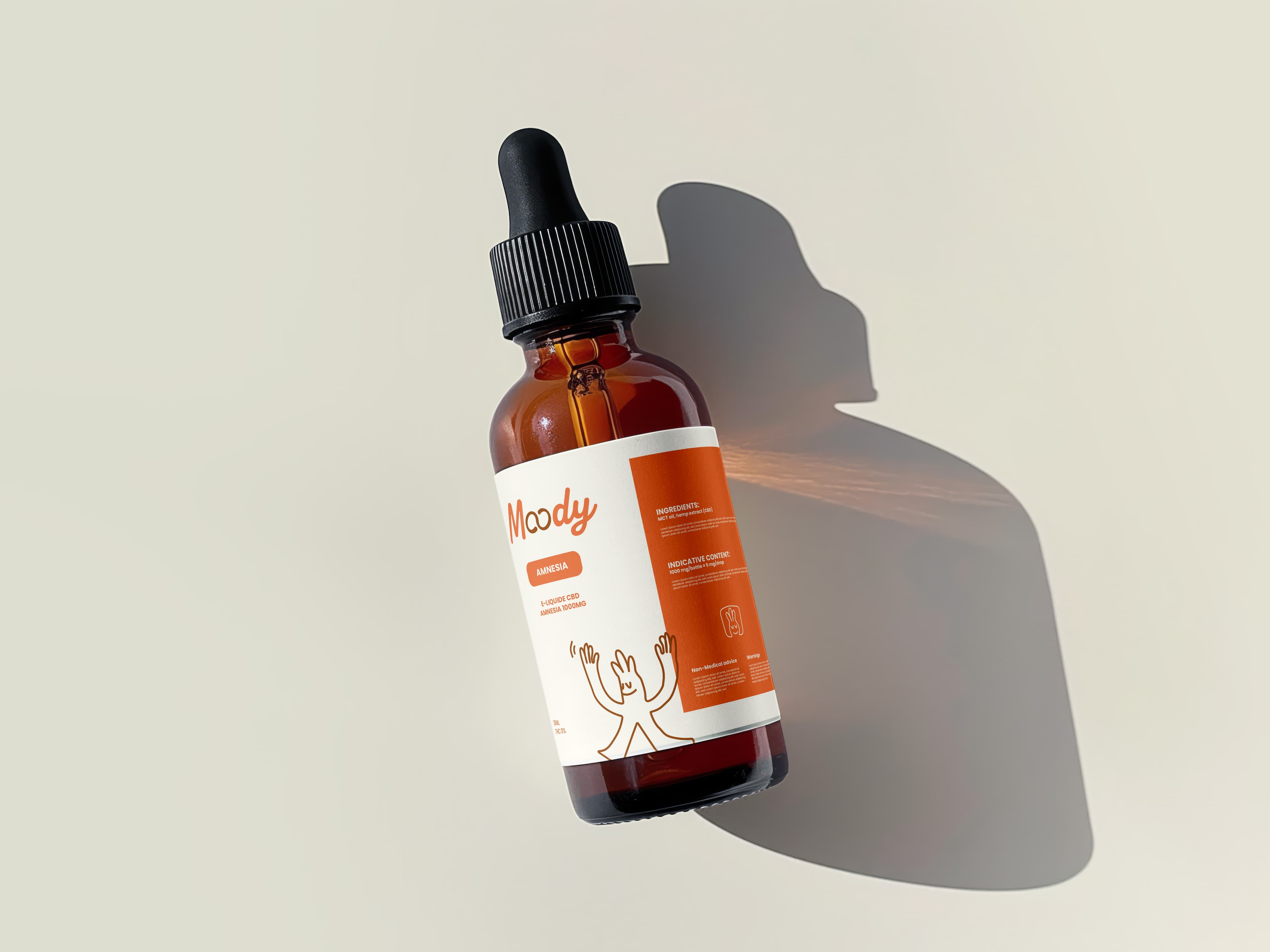 E-liquide CBD Amnesia 1000mg — 10ml Moody Shop — e-liquide CBD 1000mg / 10ml (10%) pour concentration et clarté mentale