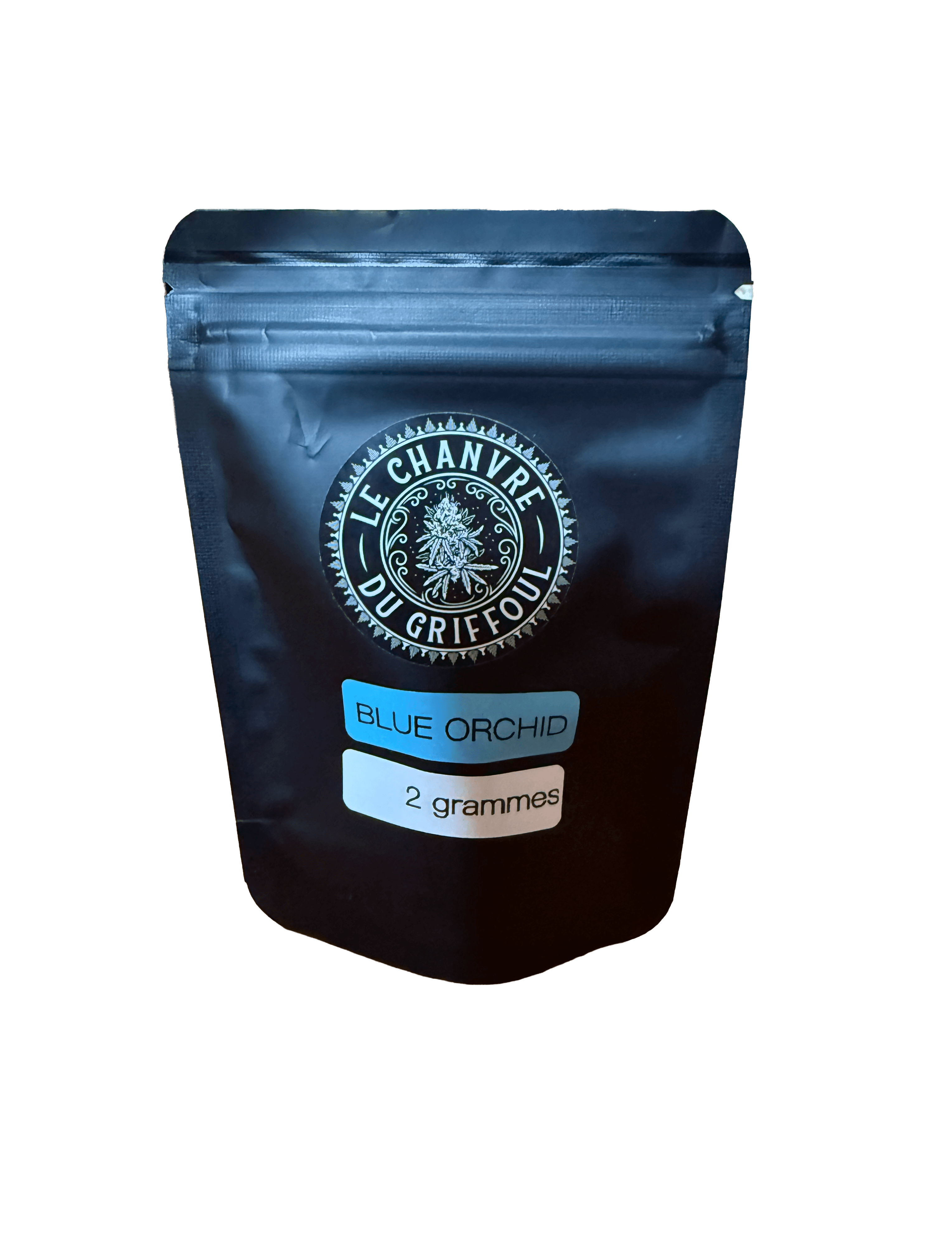 Fleur CBD Blue Orchid en 2g — fleur CBD indica française Moody Shop, ~8%