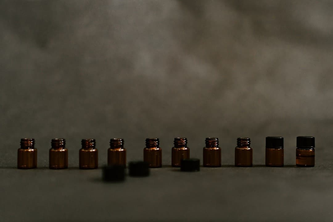 amber glass bottles